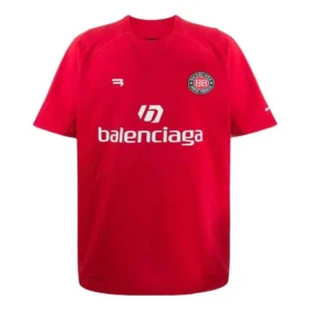 Fussball-T-Shirt Oversized «Red White» 641658TJV516540