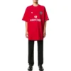 Fussball-T-Shirt Oversized «Red White» 641658TJV516540