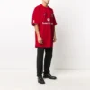 Fussball-T-Shirt Oversized «Red White» 641666TJV056540