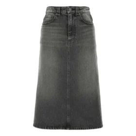 FW21 A-Linien-Rock «Washed Grey Denim» 646913TBP477767