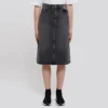 FW21 A-Linien-Rock «Washed Grey Denim» 646913TBP477767