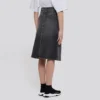 FW21 A-Linien-Rock «Washed Grey Denim» 646913TBP477767