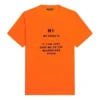 FW21 Elastische Slim-Fit-Kurzarm-T-Shirt Orange 661705TKVH57513
