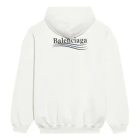 FW21 Hoodie mit Political Campaign-Aufdruck, weiss 578135TKVI99084