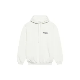 FW21 Hoodie mit Political Campaign-Aufdruck, weiss 578135TKVI99084