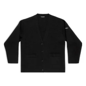 FW23 Cardigan «Black Double Faced Wool Knit» 771671T16751000