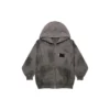 Gaffer Heavy Washed Zip-Up Hoodie, Small Fit «Grey» 720424TNVK51227