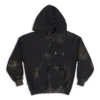 Gaffer-Hoodie mit Reissverschluss, schmale Passform «Schwarz Weiss Rot» 720424-TNVK5-1089