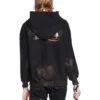 Gaffer-Hoodie mit Reissverschluss, schmale Passform «Schwarz Weiss Rot» 720424-TNVK5-1089