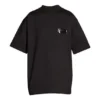Gaffer-T-Shirt, weite Passform «Schwarz» 641675TNVG11089