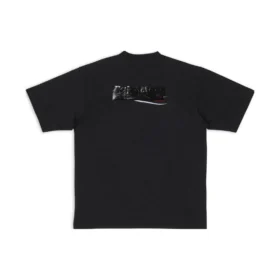 Gaffer-T-Shirt, weite Passform «Schwarz» 641675TNVG11089
