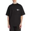 Gaffer-T-Shirt, weite Passform «Schwarz» 641675TNVG11089