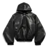 Gefütterter Hoodie mit Reissverschluss, weite Passform «Schwarz» 790311TQS141000