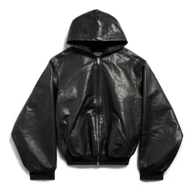 Gefütterter Hoodie mit Reissverschluss, weite Passform «Schwarz» 790311TQS141000