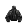 Gefütterter Hoodie mit Reissverschluss, weite Passform «Schwarz» 790311TQS141000