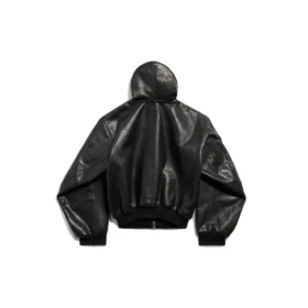 Gefütterter Hoodie mit Reissverschluss, weite Passform «Schwarz» 790311TQS141000