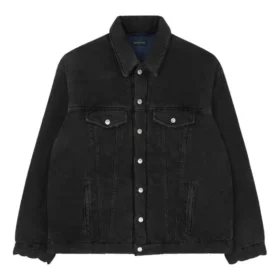Gepolsterte japanische Denim-Jacke «Schwarz» 681689TIWA21440