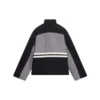 Gepolsterte Trainingsjacke mit Trichterkragen «Grey Black» 675462-TKO48-1000