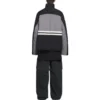 Gepolsterte Trainingsjacke mit Trichterkragen «Grey Black» 675462-TKO48-1000