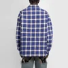 Gepolstertes Flanellhemd mit Karomuster «Blue» 642339TKM274202