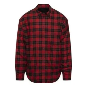 Gepolstertes Flanellhemd mit Karomuster «Rot» 642339TJO276167
