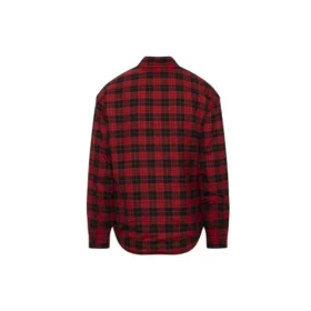 Gepolstertes Flanellhemd mit Karomuster «Rot» 642339TJO276167