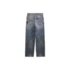 Gerade Denim-Hose mit Doodle-Print «Blue» 746986TOW664036