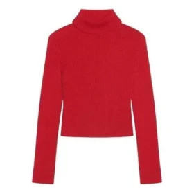 Gerippter bedruckter FREE-Rollkragenpullover «Red» 662722T32106167