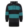 Gestreifter Oversize-Hoodie «Green Black» 556137TDV325567