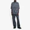 Gestreiftes «Balenciaga Jeans»-Hemd «Grey Black» 647354TKL321269