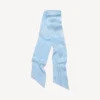 Gewaschener Crayon-Schal für Damen in Babyblau