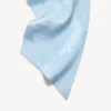 Gewaschener Crayon-Schal für Damen in Babyblau