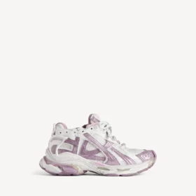 Glitzer-Sneaker für Damen in Weiss/Lila/Rosa