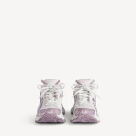 Glitzer-Sneaker für Damen in Weiss/Lila/Rosa
