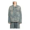 Graffiti-Denim-Jacke «Hellblau» 721708TOW664036