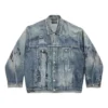 Graffiti Oversized-Jacke «Light Blue» 745048TNW014012