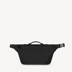 Grosse Herren-Army-Gürteltasche in Schwarz