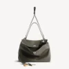 Grosse Rodeo-Handtasche für Damen mit Anhängern in Khaki Grosse Rodeo-Handtasche für Damen mit Anhängern in Khaki