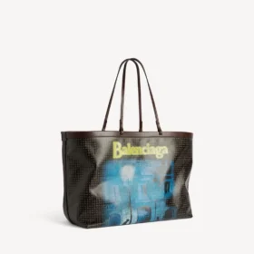 Grosse Select-Tasche für Damen in Schwarz/Gelb