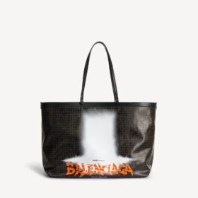 Grosse Select-Tasche für Damen in Schwarz/Orange