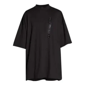 Grosses T-Shirt mit Aufkleber «Schwarz» 720209TNVE41000