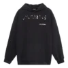 Handgezeichneter Balenciaga-Hoodie, mittlere Passform «Schwarz» 600583TOVO61070