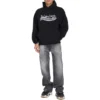 Handgezeichneter Hoodie zum Political Campaign «Schwarz» 739024TNVE91197
