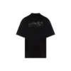 Handgezeichnetes Balenciaga-T-Shirt «Black» 641675TNVE71197