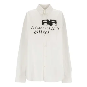 Handgezeichnetes BB-Langarm-Shirt, Oversize «White» 725722TYB189000