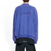 Handgezeichnetes Oversize-Sweatshirt mit Political Campaign-Motiv «Blue» 720428TNVE84119