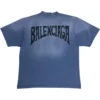 Handgezeichnetes T-Shirt «Blue» 764235TPVU42671