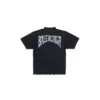 Handgezeichnetes T-Shirt, Medium Fit «Black Faded» 764235TPVU41569