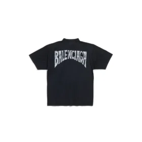 Handgezeichnetes T-Shirt, Medium Fit «Black Faded» 764235TPVU41569