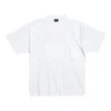 Handgezeichnetes T-Shirt, mittlere Passform «Weiss» 764235TPVU49601